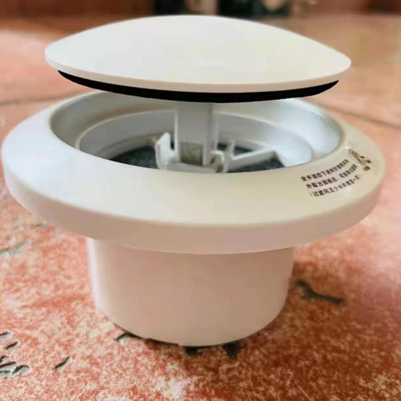 热销华旗塑料现货按压式新风口带滤网通风口圆形排风口厂家三档批