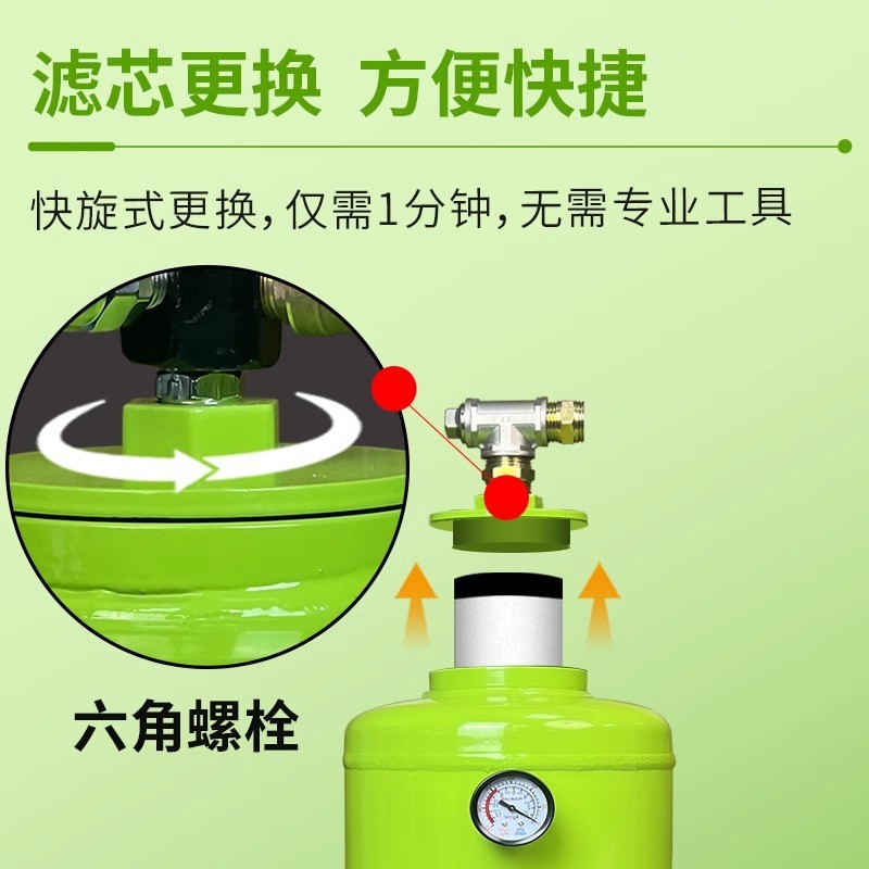 热销带过滤器空压机空气过滤器气泵油水分离器自动排水净化器气泵