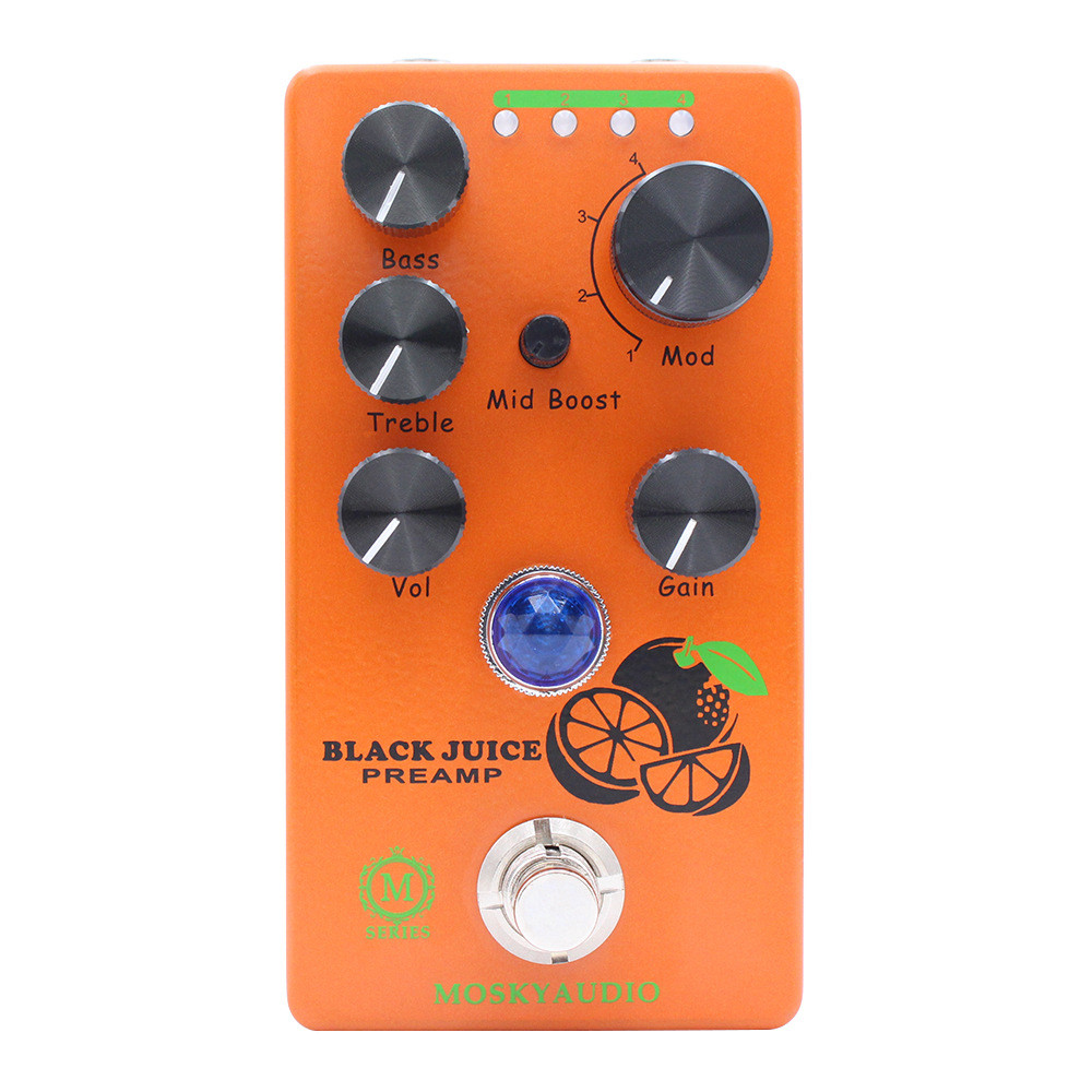 MOSKYAUDIOBLACKJUICEPREAMP吉他效果器过载前级效果器厂家