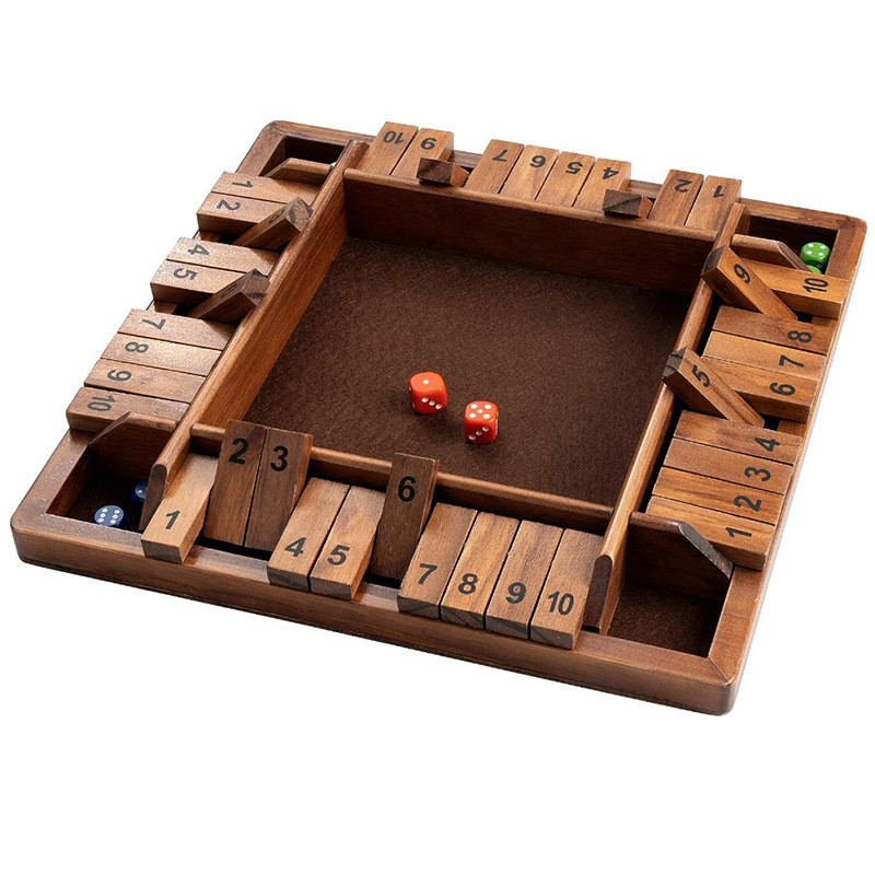 儿童数字彩色亲子四面翻牌游戏赌酒ktv互动休闲聚会酒吧道具批发