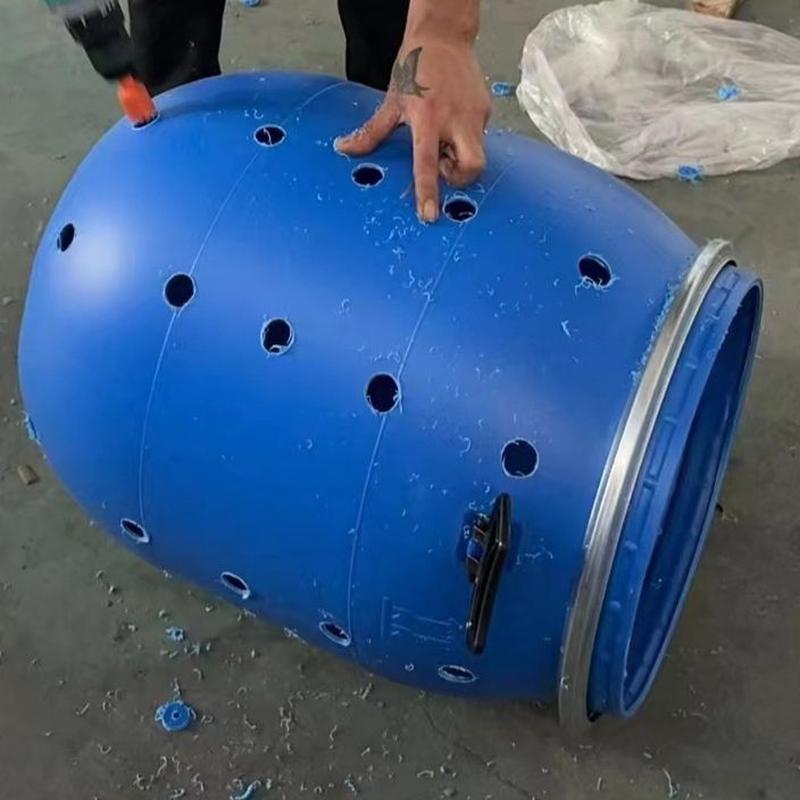 特厚鱼护桶发酵沤肥塑料加厚150升装鱼桶150kg塑料桶150kg半截桶