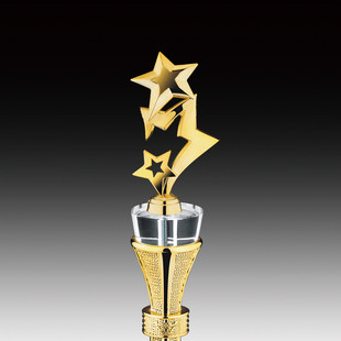 热销星形金马造型奖杯奖杯奖杯奖品厂家直销五星奖杯型号：747