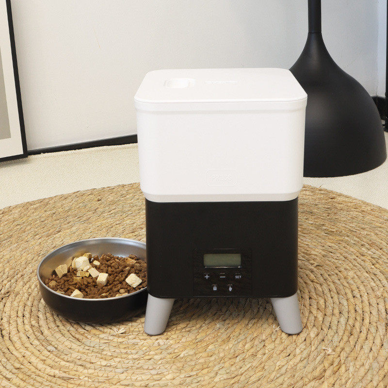 碗双重供电宠物智能喂食器狗碗猫盆宠物喂食猫咪自动喂食器储粮桶