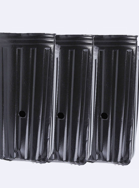 厂家批发脐橙杯柑橘杯细长方形方底加厚加高营养杯营养钵黑色育苗