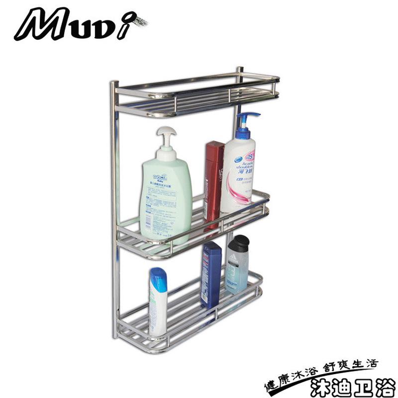沐洁具迪43不锈钢三层浴室厨房置物架学校专用架