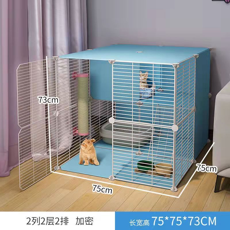 猫笼子家用别墅超大自由空间带厕所猫窝猫咪室内三层小型猫屋猫舍