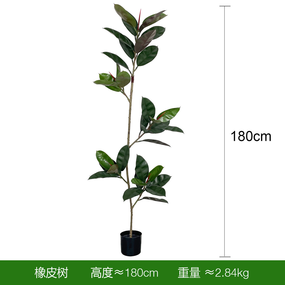 仿真绿植黑金刚橡皮树轻奢客厅大型盆栽高端室内仿生假树植物摆件