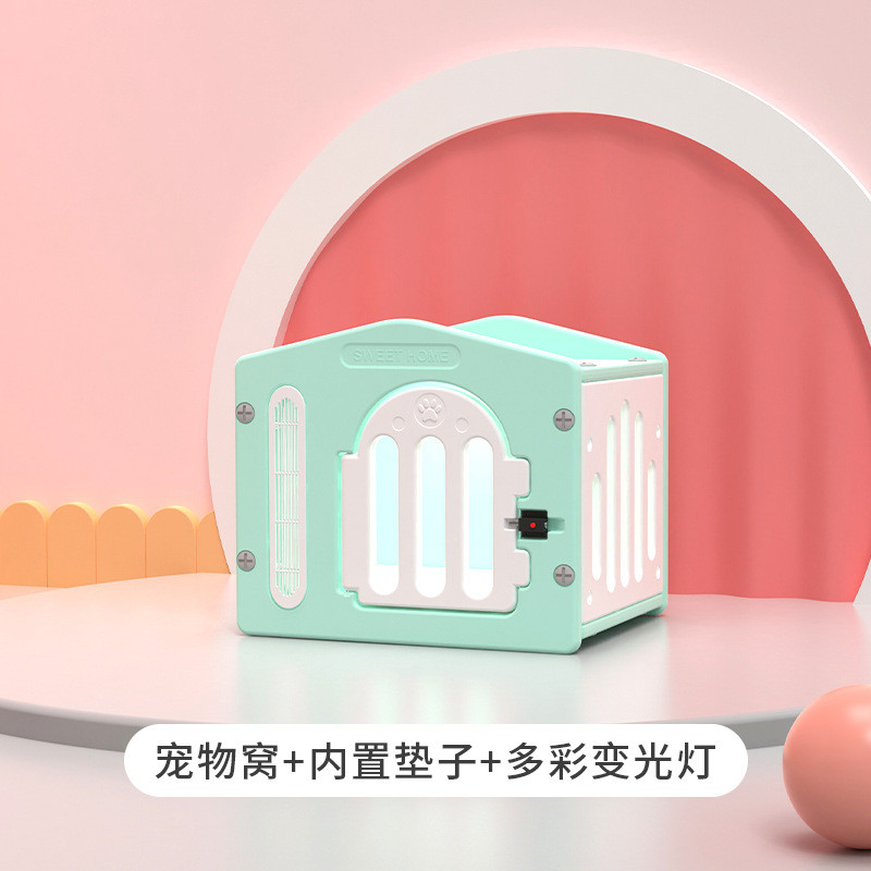 可拆卸塑料猫屋猫窝可水洗猫别墅房子室内室外猫爆款出口带门带窗