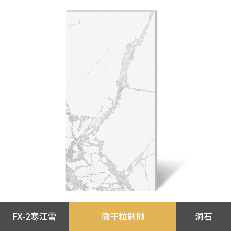 圣凯罗工厂定制洞石微干粒刷地瓷砖600x1200客厅背景墙别墅酒店抛