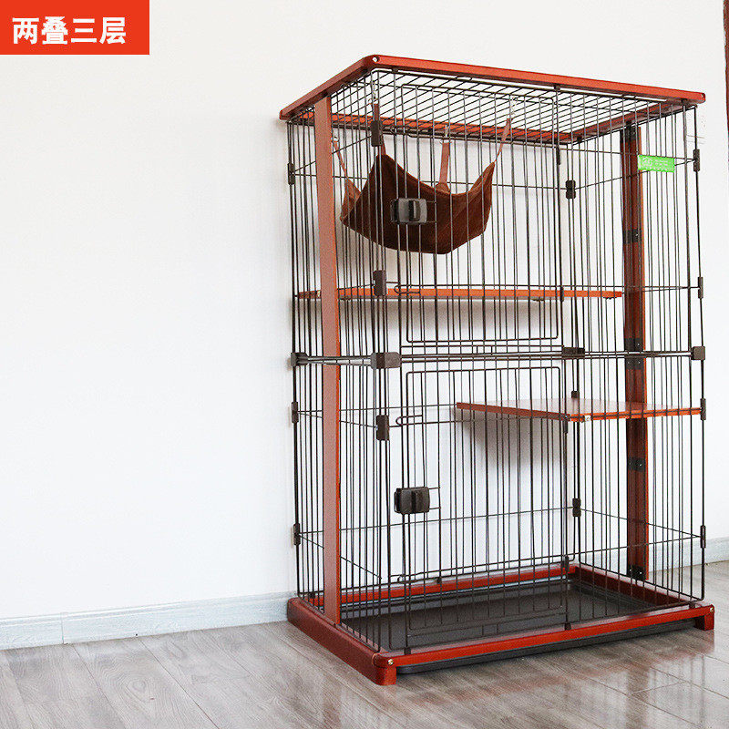 宠尚宠物超大空间diy居家欧式简约猫别墅多层木质笼子宠物猫咪
