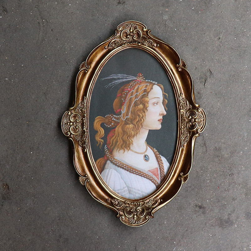 欧式复古客厅卧室树脂复古装饰相框照片墙画框玄关背景挂美式画框