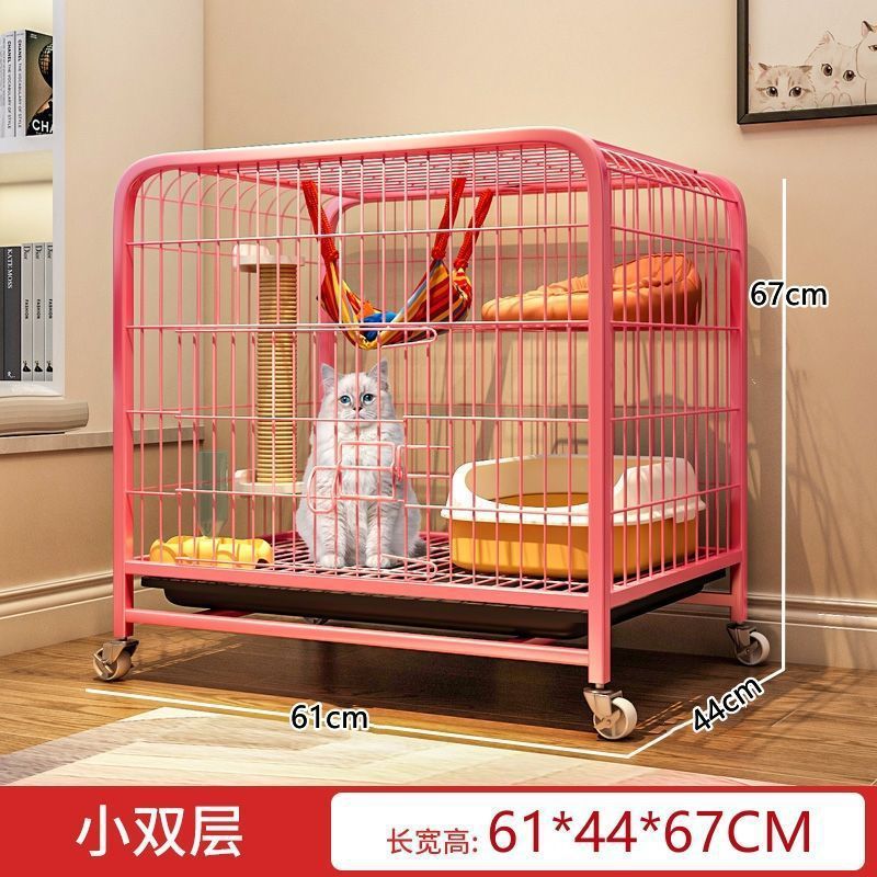 小户型猫笼别墅超大自由空间家用猫笼子室内猫咪带厕所大号宠物猫