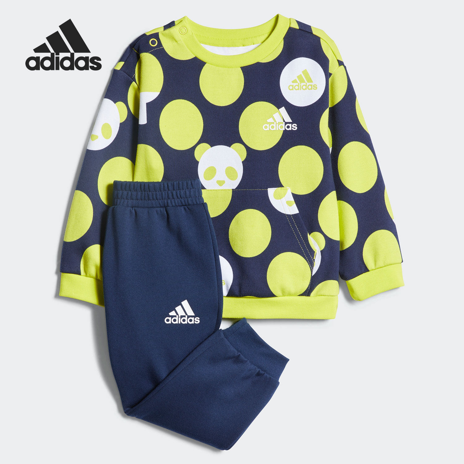 Adidas/阿迪达斯正品新款婴童运动休闲卫衣裤子套装GP0349,童装/婴儿装/亲子装,套装,淘宝优惠券,粉丝福利购,淘宝优惠卷