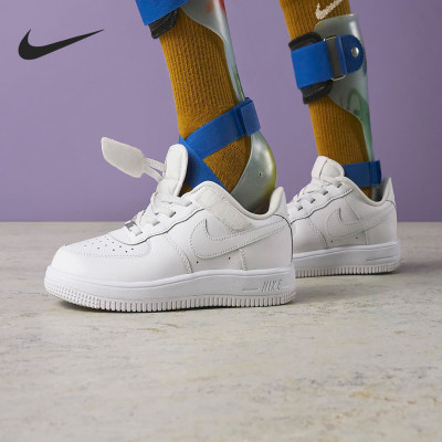 Nike/耐克正品Force1 Low EasyOn儿童易穿脱运动鞋FN0237-111