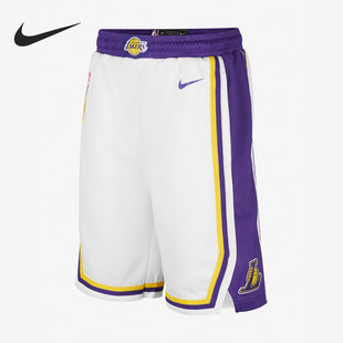 Nike/耐克正品洛杉矶湖人队LAKERS大童夏运动篮球短裤 DZ4175-100
