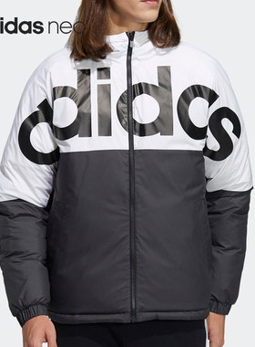 Adidas/阿迪达斯正品Neo 秋冬男子运动保暖羽绒服H45282