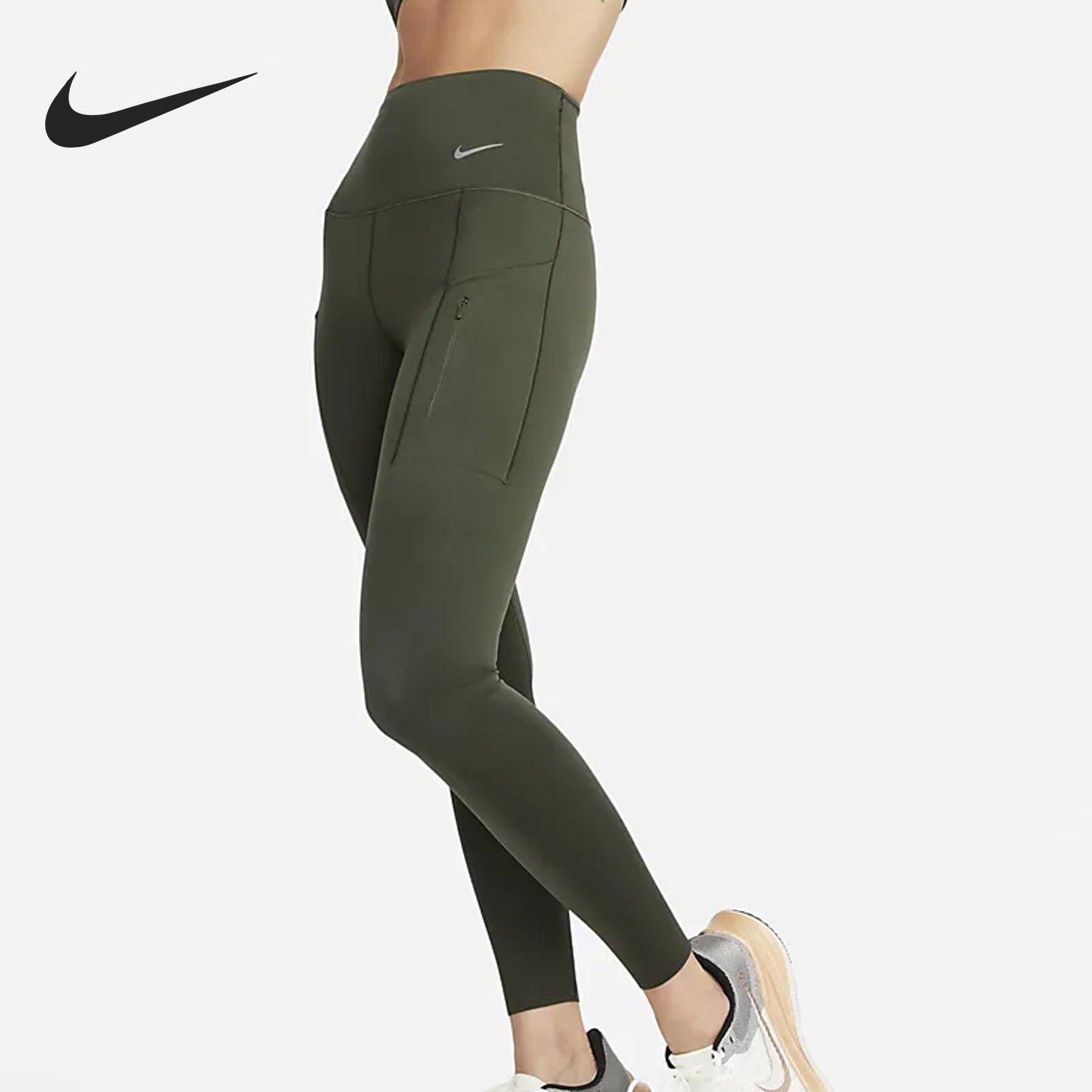 Nike/耐克正品GO怒放系列女子运动休闲紧身长裤DQ5669-325