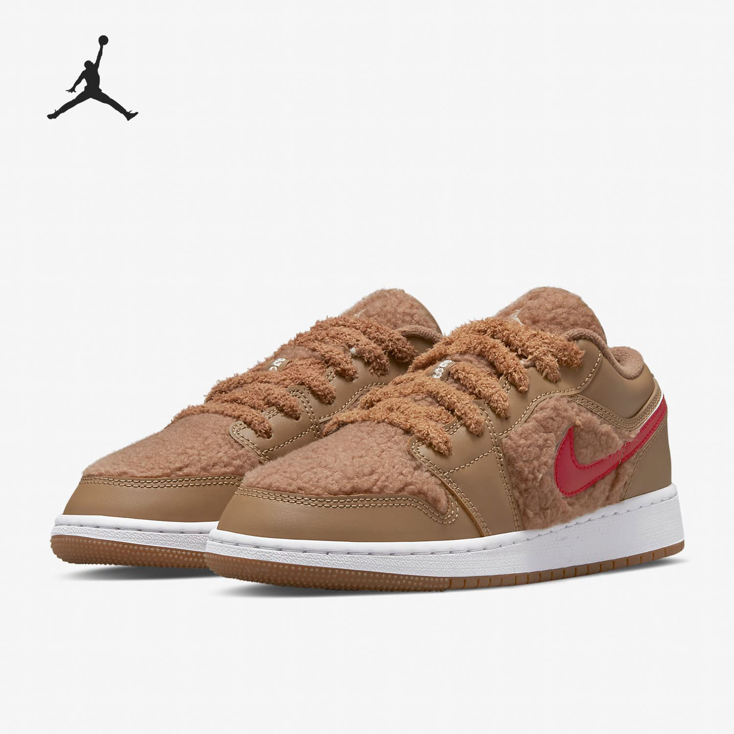 Nike/耐克正品Jordan1 Low AJ1女子GS大童鸳鸯轻便板鞋DO2233-264