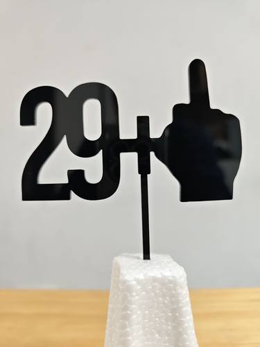 30岁生日快乐三十而立fuck我30了蛋糕装饰插牌亚克力蛋糕插牌