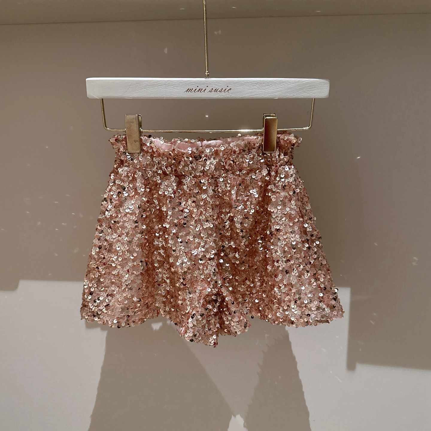 3-11法系女童圣诞新年演出聚会亮片松紧腰短裤（内衬棉）,童装/婴儿装/亲子装,裤子,淘宝优惠券,粉丝福利购,淘宝优惠卷