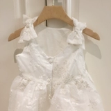 Хлопковое вечернее платье с бантиком