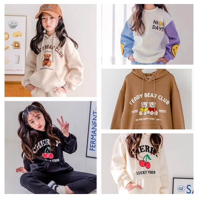 不断更新130-160韩系女童抓绒卫衣+裤子系列（60棉）