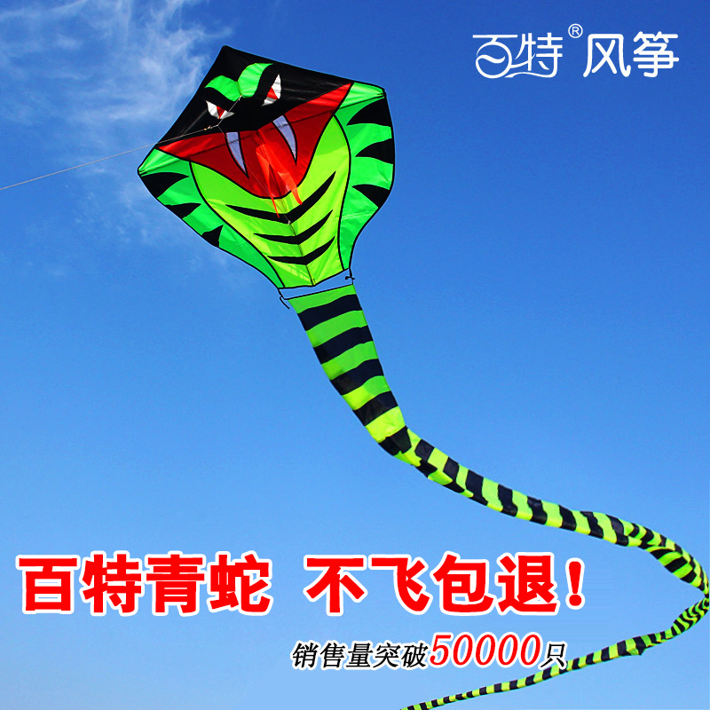 百特风筝潍坊风筝青蛇长蛇 15米/30米眼镜蛇蛇风筝抗大风易飞壮观-封面