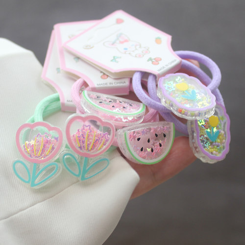 韩版女童小号流沙发绳