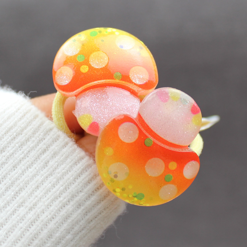 韩版女童草莓蘑菇发绳