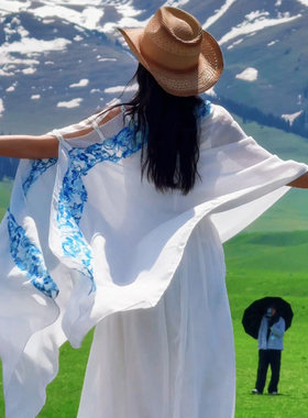 cocoa小苏新疆草原旅游穿搭套装