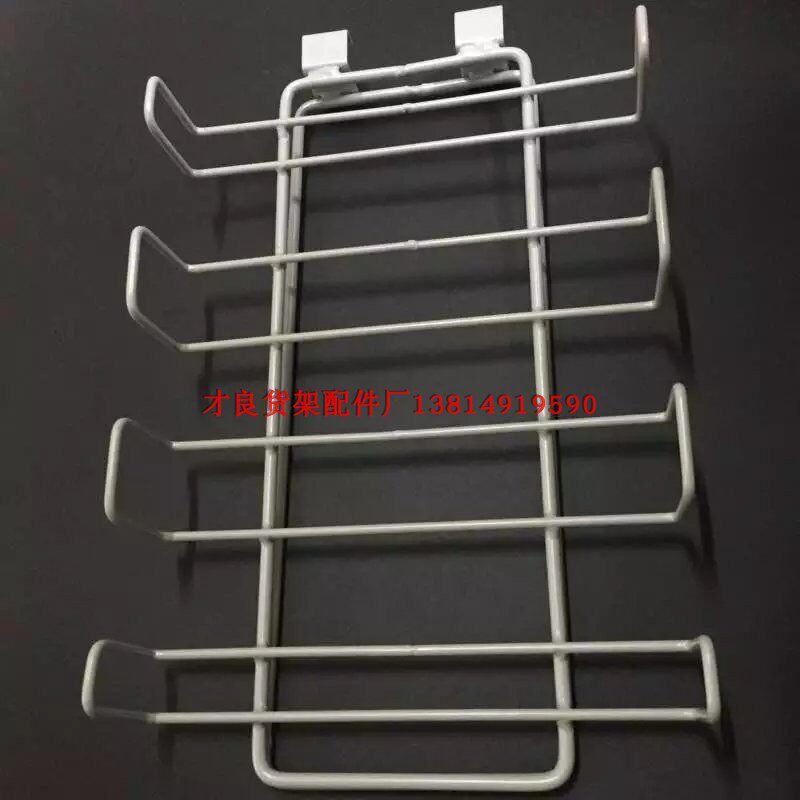 超市货架横梁附件 溜冰鞋展架 轮滑鞋展示架 体育用品展架挂钩