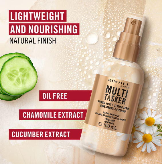 Rimmel Multi Tasker持久防晕染定妆喷雾