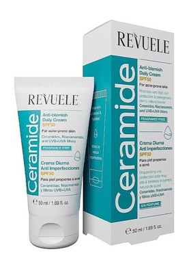 代购德国Revuele 抗瑕疵痤疮色素沉着SPF50防晒日霜