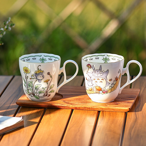 日本Noritake则武龙猫骨瓷马克杯
