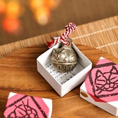 日本中川政七商店铸铜铃铛吉卜力龙猫铃铛柏木美术铸物研究所猫铃