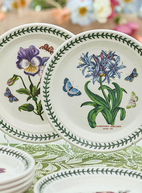 英国Portmeirion波特美林花草园系列陶瓷花朵盘子水果点心盘餐盘