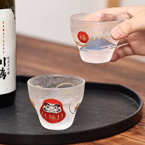 日本aderia石冢硝子生肖招福酒杯