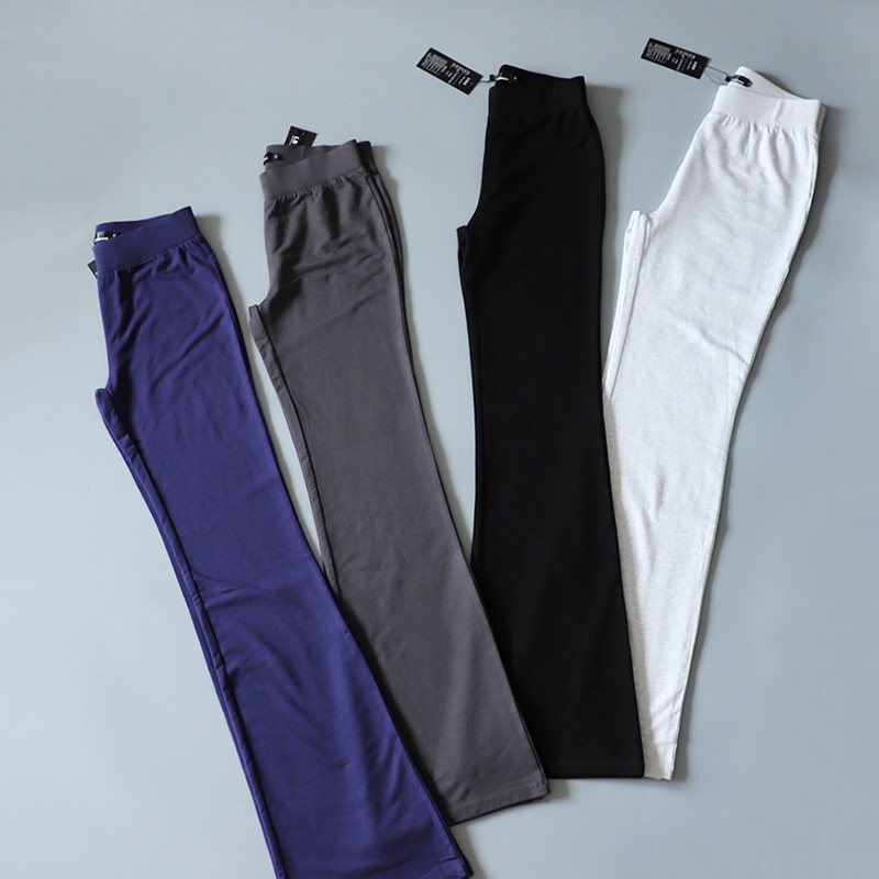 2026新款薄棉面料超好面料弹力可做瑜伽裤修身显瘦微喇加长运动裤