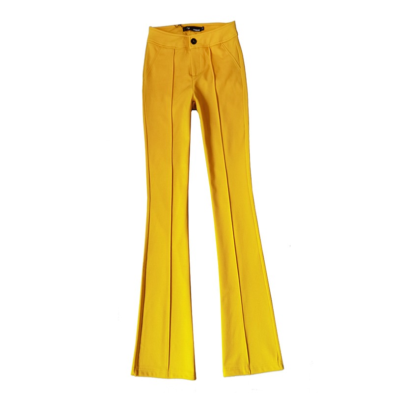 姜黄色显瘦爱睿裳微喇显瘦