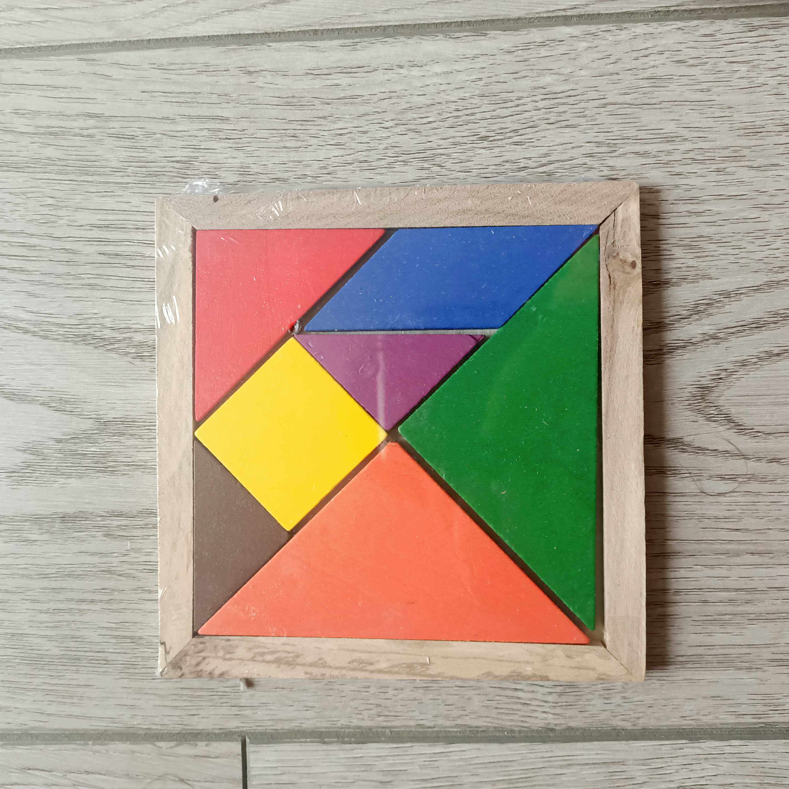 小学生七巧板智力拼图儿童益智创意木质拼板启蒙积木玩具开学小号