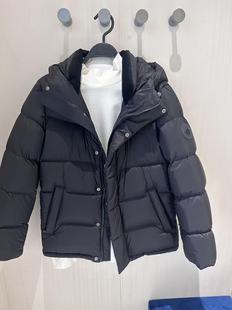 B1ACF4401 太平鸟男装2025年冬季新款立领连帽鹅绒保暖羽绒服外套