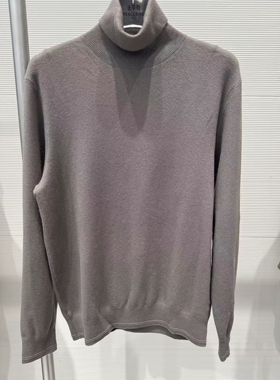 B1EGE4B10 太平鸟男装冬季新款修身高领百搭保暖山羊绒针织毛衣潮