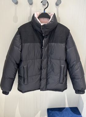 B1ACF4448 太平鸟男装2025年冬季新款双面穿立领保暖羽绒服外套潮