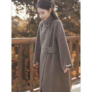 2025新款 毛呢子大衣外套女 秋冬高级感超好看小个子减龄韩系中长款