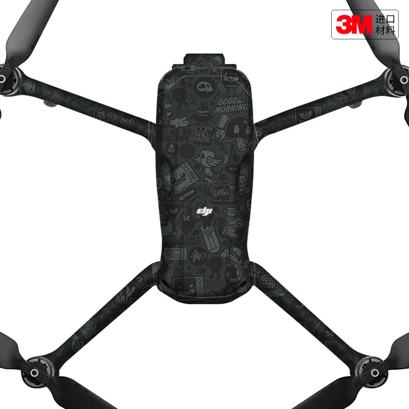 玛彩克 适用于大疆Air3无人机保护贴膜DJI Air 彩贴背胶贴纸3M