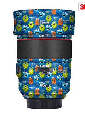 玛彩克 适用于佳能EF85 F1.4 镜头保护贴膜 卡通中国风贴纸贴皮3M