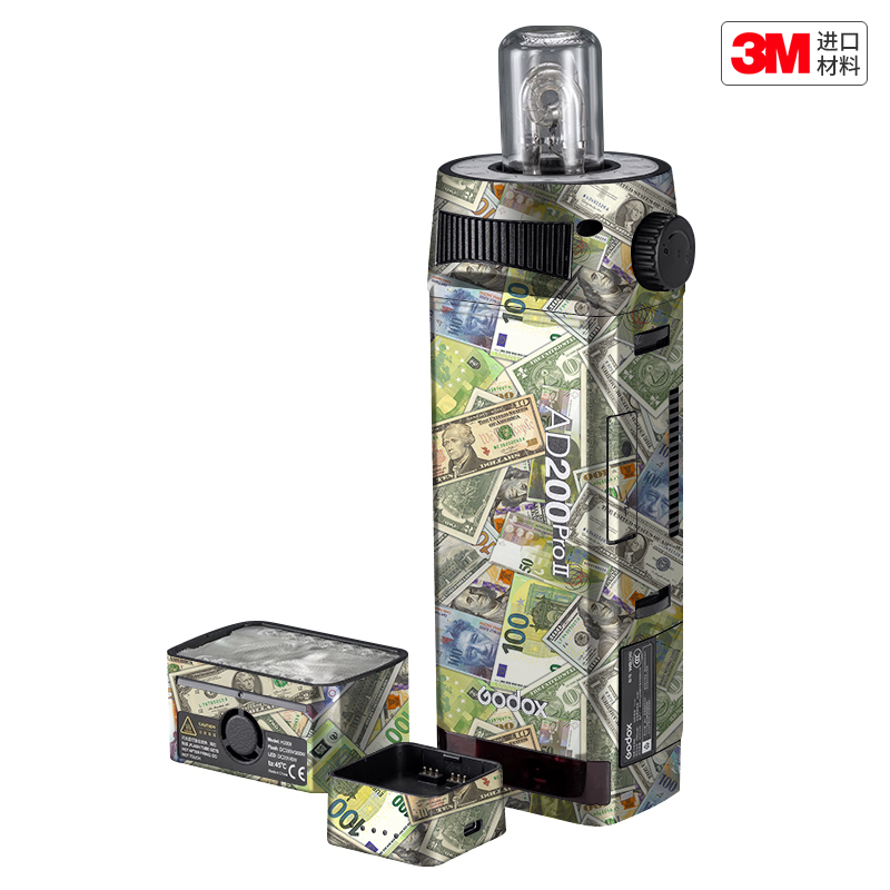 玛彩克 适用于神牛AD200 Pro二代闪光灯保护贴膜 贴皮卡通贴纸3M