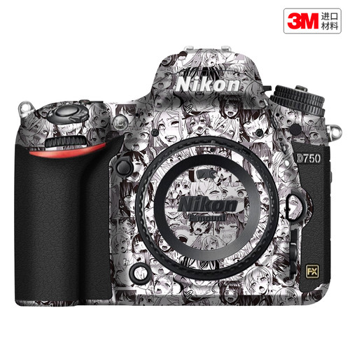 玛彩克 适用于尼康D750单反相机保护贴膜Nikon贴皮机身贴纸卡通3M