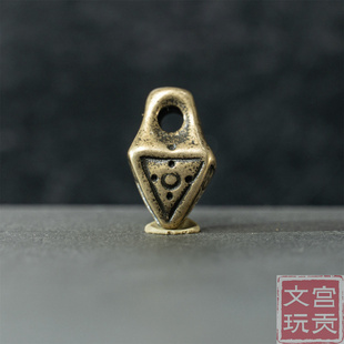 宫贡藏传文玩天铁复刻合金铜尸陀林主隔珠配珠元素配饰配件diy挂
