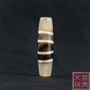 藏传文玩清代老线珠天珠配饰西藏特色吊坠挂件散珠配珠